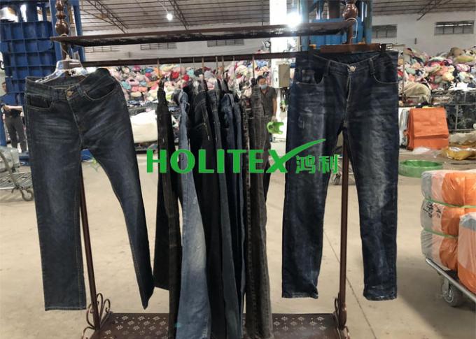 Брюки джинсов хлопка стиля США одежды людей Холитекс используемые используемые материалом